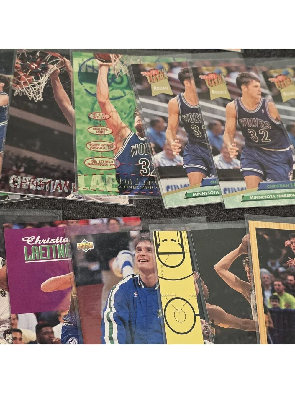 Christian Laettner 55 Card Lot / Collection Duke Blue Devils Rookies Base